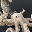 A Stunning Hand Carved Octopus With Horn on a Stand - 22/EX/466