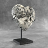 Wonderful Zebra Crystal Heart-Shaped on a custom stand CH/574