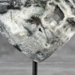 Wonderful Zebra Crystal Heart-Shaped on a custom stand CH/574