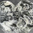 Wonderful Zebra Crystal Heart-Shaped on a custom stand CH/574