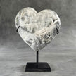 Wonderful Zebra Crystal Heart-Shaped on a custom stand CH/576