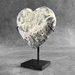 Wonderful Zebra Crystal Heart-Shaped on a custom stand CH/576