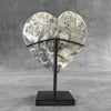 Wonderful Zebra Crystal Heart-Shaped on a custom stand CH/576