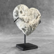 Wonderful Zebra Crystal Heart-Shaped on a custom stand CH/576