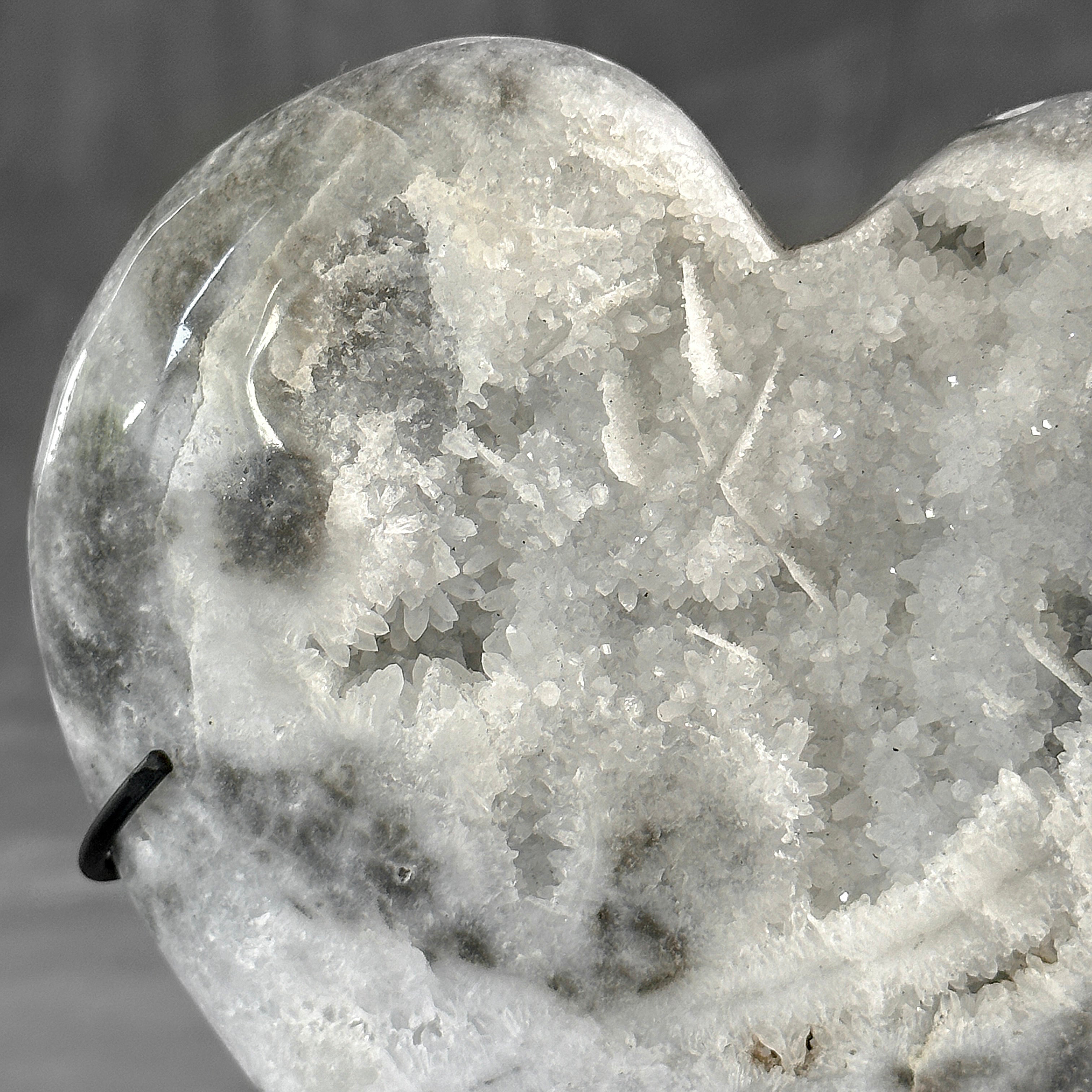 Wonderful Zebra Crystal Heart-Shaped on a custom stand CH/576