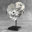 Wonderful Zebra Crystal Heart-Shaped on a custom stand CH/581