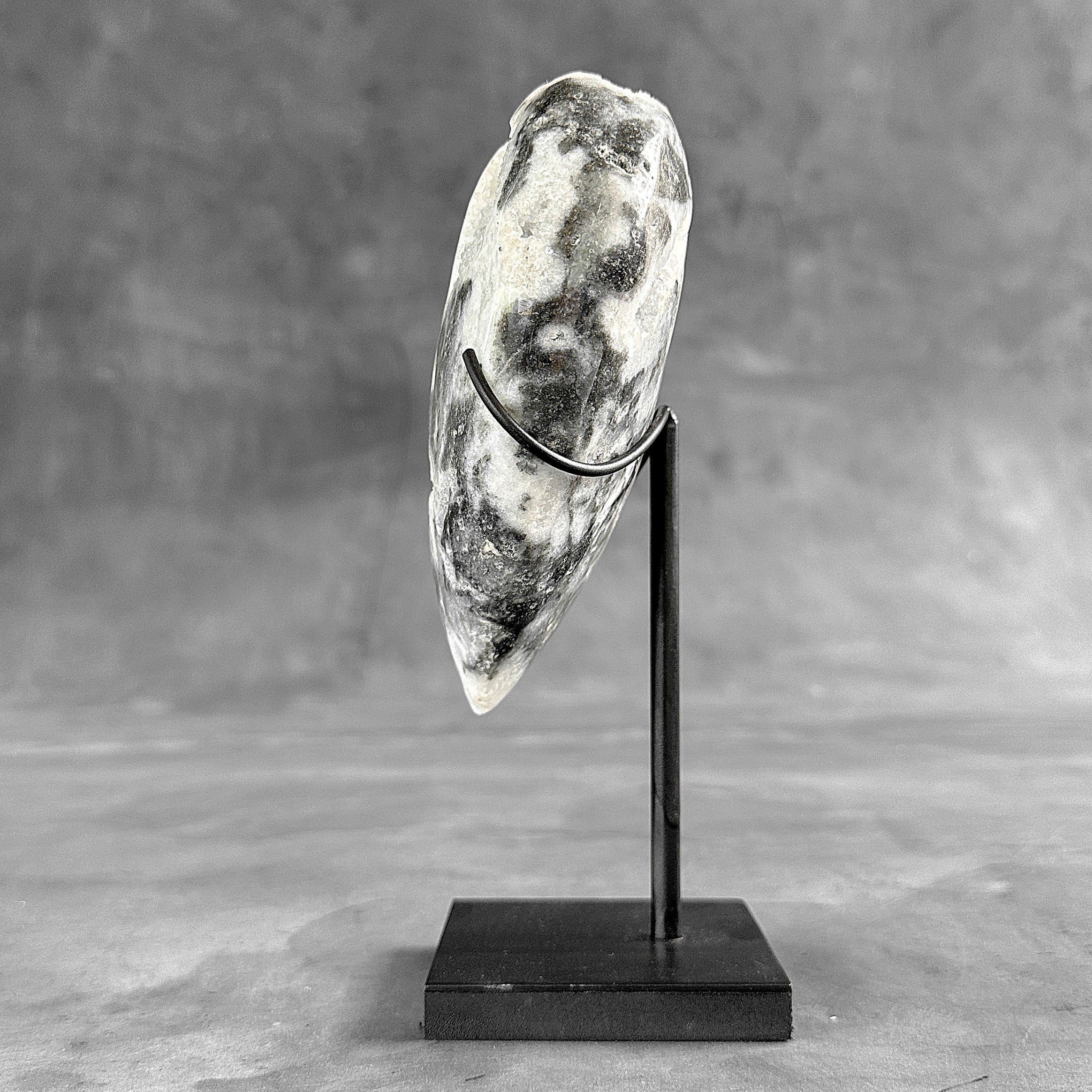 Wonderful Zebra Crystal Heart-Shaped on a custom stand CH/581