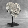 Wonderful Zebra Crystal Heart-Shaped on a custom stand CH/581