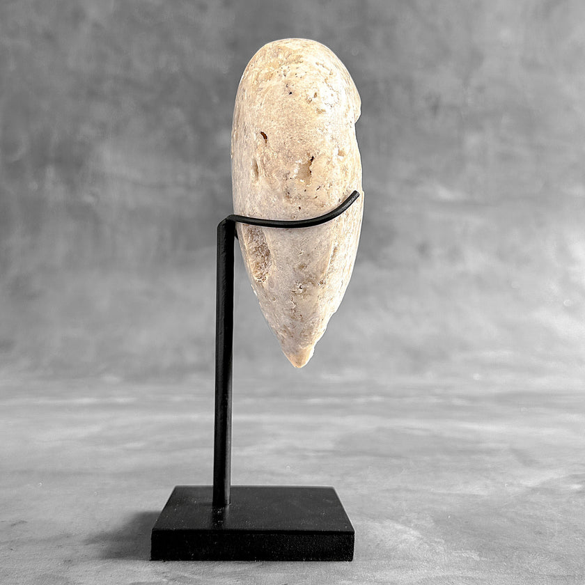 Wonderful White Druzy Crystal Sphere on a custom stand CH/586