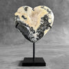 Wonderful Zebra Crystal Heart-Shaped on a custom stand CH/587