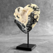 Wonderful Zebra Crystal Heart-Shaped on a custom stand CH/587