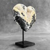 Wonderful Zebra Crystal Heart-Shaped on a custom stand CH/587