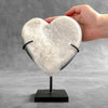 Stunning White Crystal Heart  CH/589