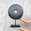 Lava Stone disc full S  carving 9J/066