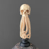 Tamarind Wood Skull with Carved Tentacles - 7U/110