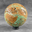 Wonderful Green Smithsonite Sphere on a Custom Stand PS 505