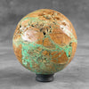 Wonderful Green Smithsonite Sphere on a Custom Stand PS 505