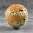 Wonderful Green Smithsonite Sphere on a Custom Stand PS 505