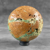 Wonderful Green Smithsonite Sphere on a Custom Stand PS 505