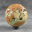 Wonderful Green Smithsonite Sphere on a Custom Stand PS 505