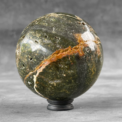 Wonderful Maligano Jasper Sphere on a Custom Stand PS/506