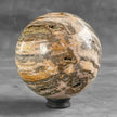 Wonderful Petrified Wood Sphere on a Custom Stand PS/508