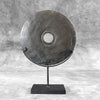 Lava Stone disc full S  carving 9J/066