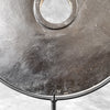 Lava Stone disc full S  carving 9J/066