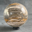 Wonderful Petrified Wood Sphere on a Custom Stand PS/516