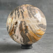 Wonderful Petrified Wood Sphere on a Custom Stand PS/516