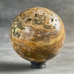 Stunning Yellow Crystal Sphere on a Custom Stand PS/521