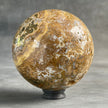 Stunning Yellow Crystal Sphere on a Custom Stand PS/521