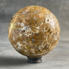 Stunning Yellow Crystal Sphere on a Custom Stand PS/521