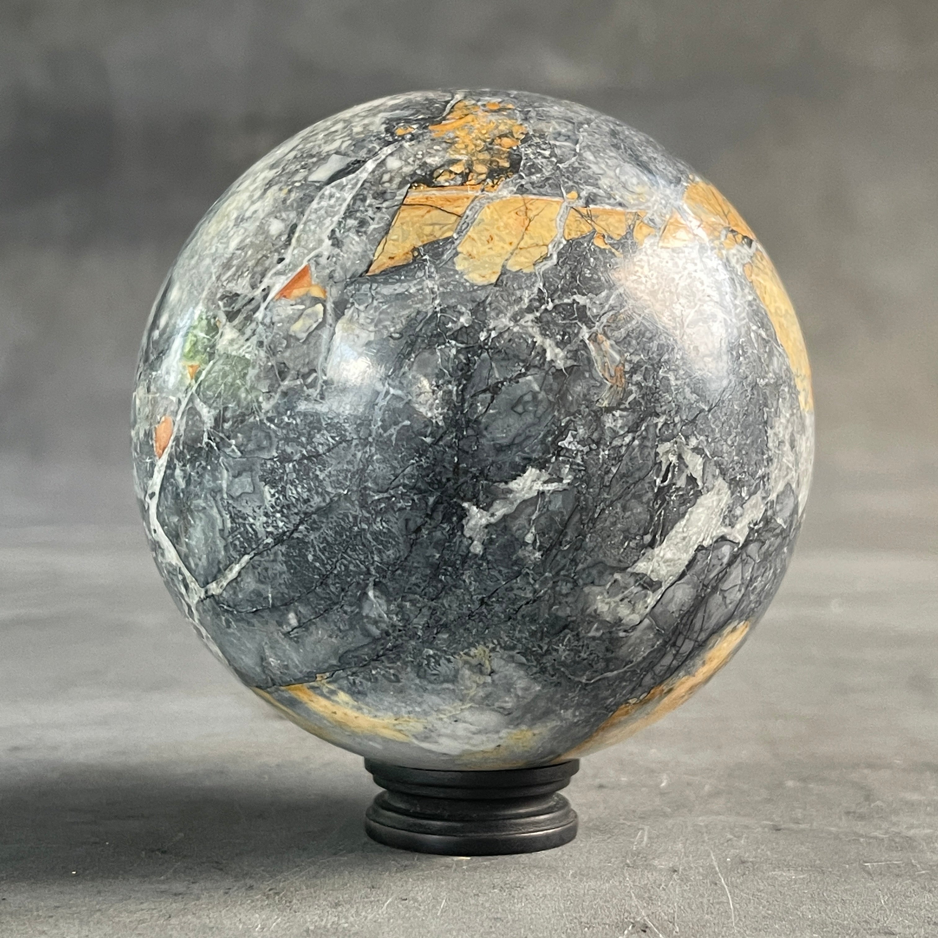 Wonderful Maligano Jasper Sphere on a Custom Stand PS/530