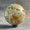 Wonderful Green Smithsonite Sphere on a Custom Stand PS/531