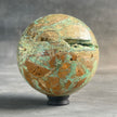 Wonderful Green Smithsonite Sphere on a Custom Stand PS/531