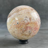 A Beautiful Sphere of Agatized Wood on Custom Stand PS/543