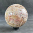 A Beautiful Sphere of Agatized Wood on Custom Stand PS/543