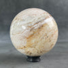 A Beautiful Sphere of Agatized Wood on Custom Stand PS/543