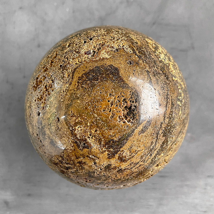 Beautiful River Jasper Sphere on a Custom Stand PS 546