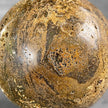 Petrified Palm Root Sphere on Custom Stand – Fossil Stone Decor, Earthy Crystal Ball, Natural Home Accent - PS 546