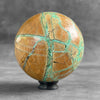 Wonderful Green Smithsonite Sphere on a Custom Stand PS 549