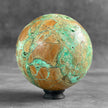 Wonderful Green Smithsonite Sphere on a Custom Stand PS 549