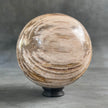 Wonderful Petrified Wood Sphere on a Custom Stand PS/536