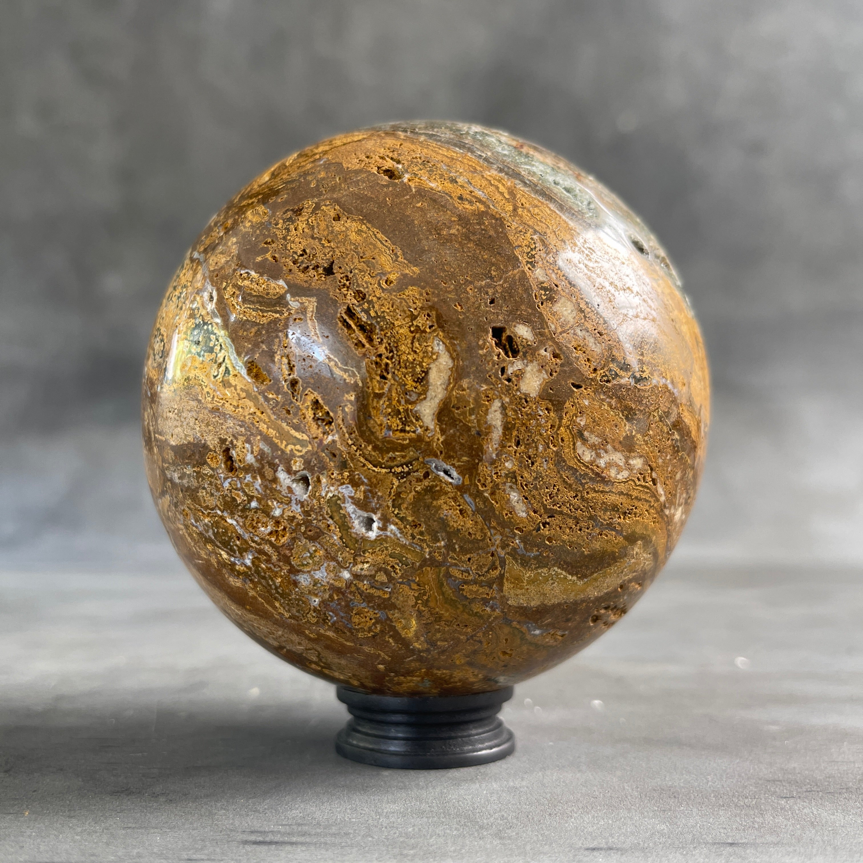 Wonderful Sphere of Red Jasper with a Custom Stand PS/539