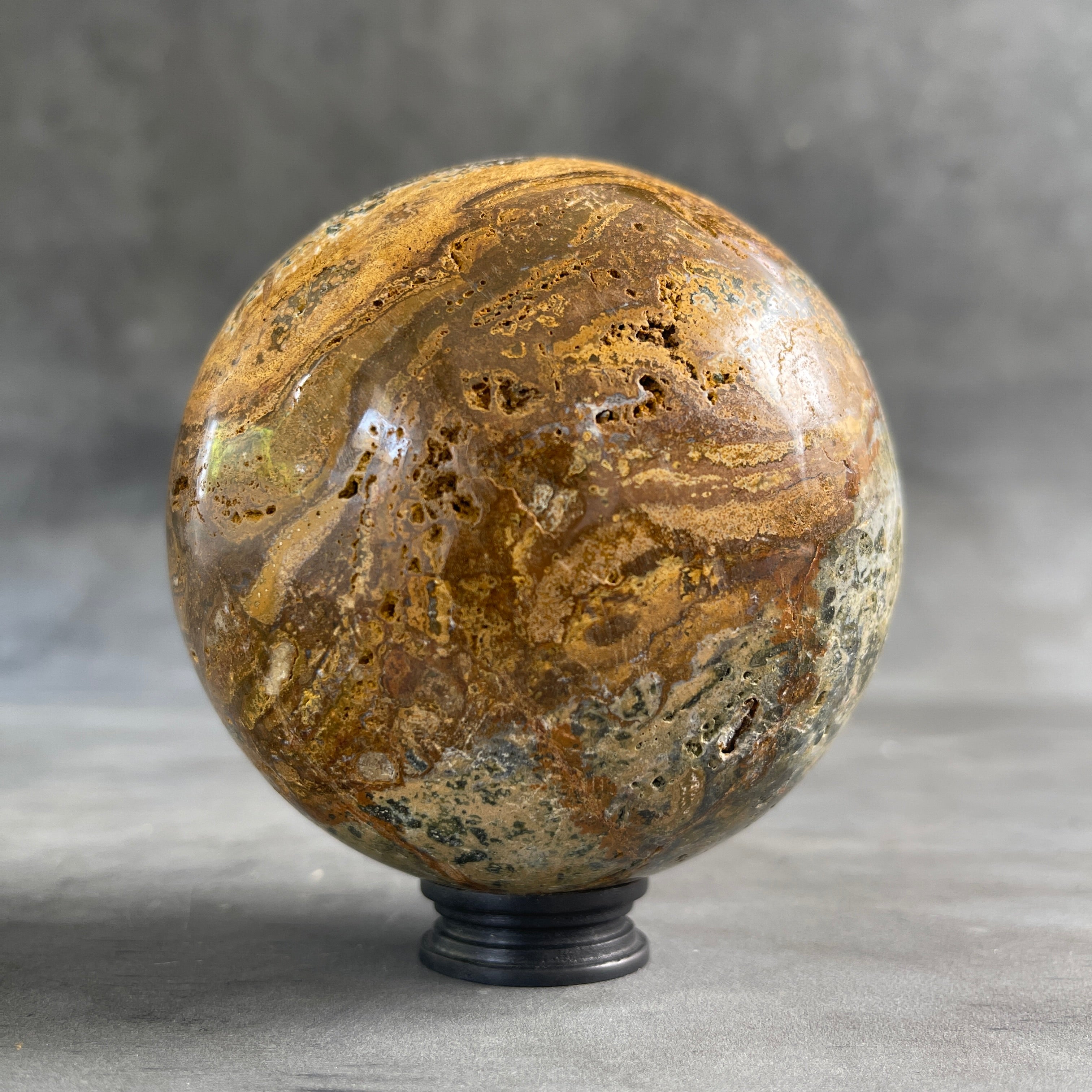 Wonderful Sphere of Red Jasper with a Custom Stand PS/539