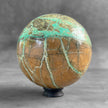 Wonderful Green Smithsonite Sphere on a Custom Stand PS 581