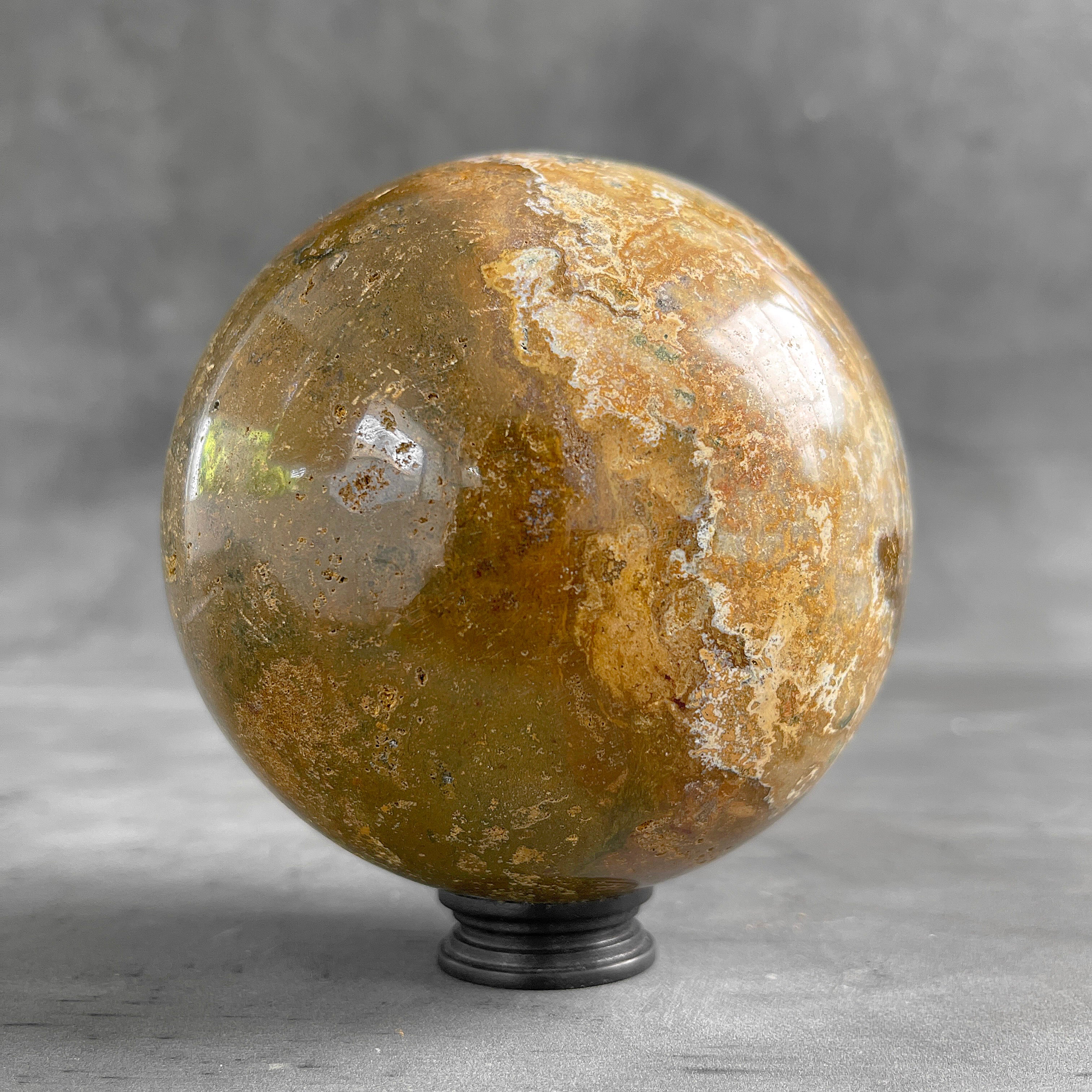 Wonderful Sphere of Red Jasper with a Custom Stand PS 582