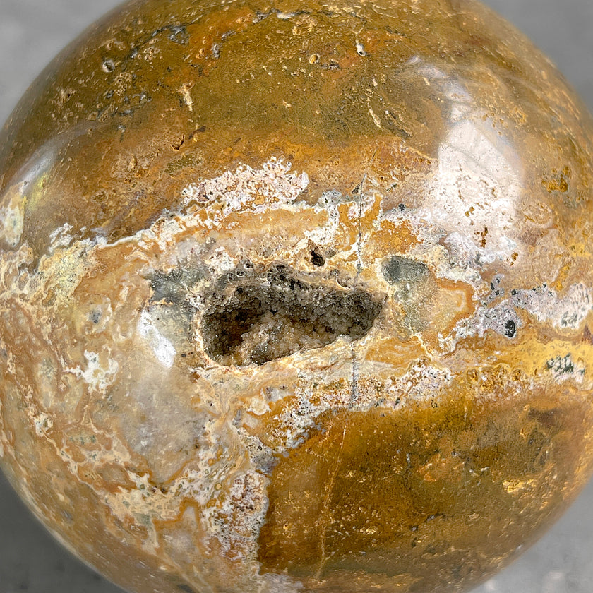 Wonderful Sphere of Red Jasper with a Custom Stand PS 582