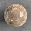 Wonderful Petrified Wood Sphere on a Custom Stand PS 583